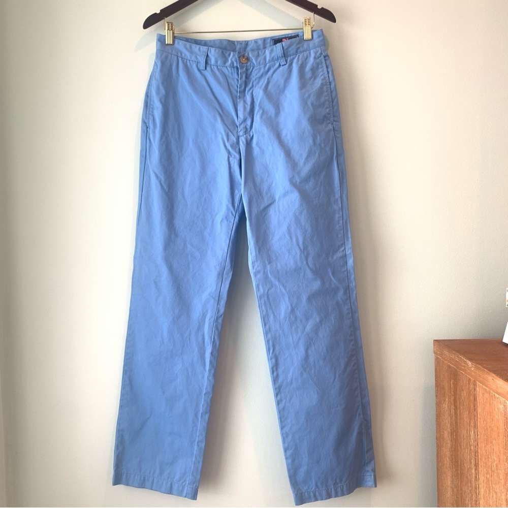 Men’s Vineyard Vines Preppy Periwinkle Blue Flat Front Chino Pants 30x32